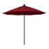 California Umbrellas Red 9' Patio Umbrella Black Pole, Olefin Canopy CAL-ALTO908302-F13