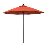 Sunset 9' Patio Umbrella Black Pole, Olefin Canopy
