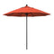 California Umbrellas Sunset 9' Patio Umbrella Black Pole, Olefin Canopy CAL-ALTO908302-F27