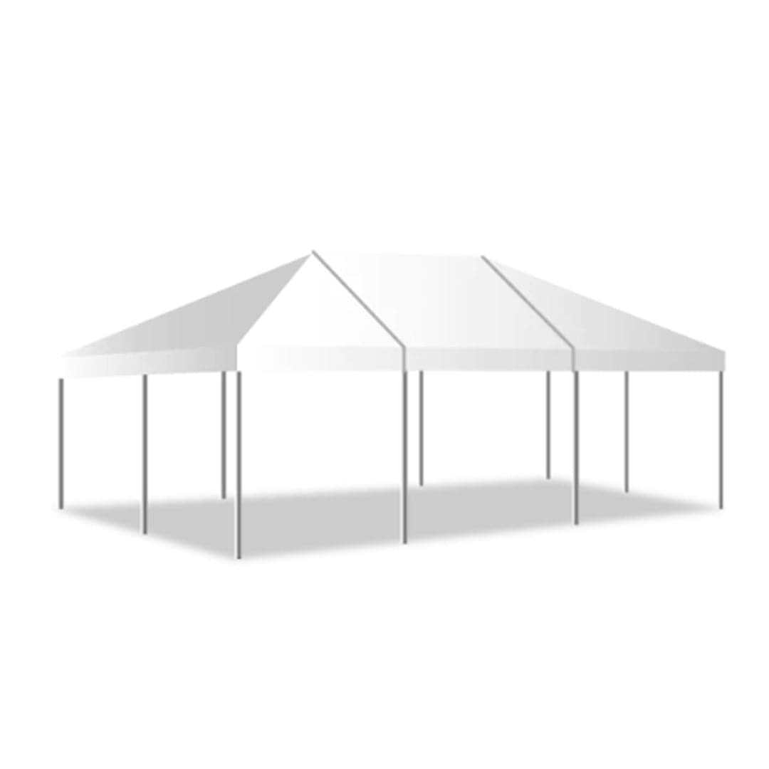 Chivari 20x30 Frame Tent with Stakes – Heavy-Duty Commercial Event Tent AMT-BDL-FRT-20x30-WHT-STK-7F