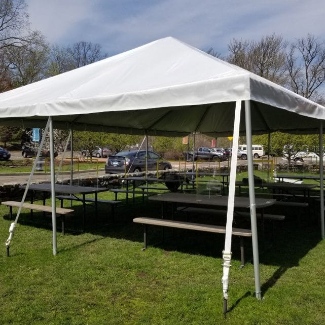 Chivari 20x30 Frame Tent with Stakes – Heavy-Duty Commercial Event Tent AMT-BDL-FRT-20x30-WHT-STK-7F