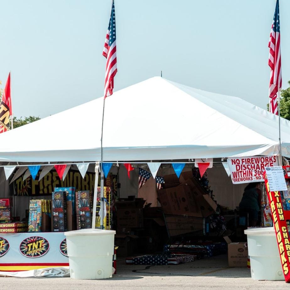 Chivari 20x40 Frame Tent with Stakes – Heavy-Duty Commercial Event Tent AMT-BDL-FRT-20x40-WHT-STK-7F