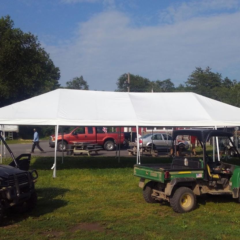 Chivari 20x40 Frame Tent with Ballasting System – Heavy-Duty Commercial Event Tent AMT-BDL-FRT-20x40-WHT-TBS-7F