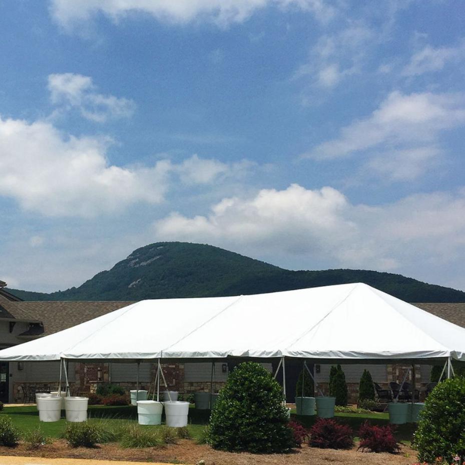 Chivari 30x60 Frame Tent with Stakes – Heavy-Duty Commercial Event Tent AMT-BDL-FRT-30x60-WHT-STK-7F