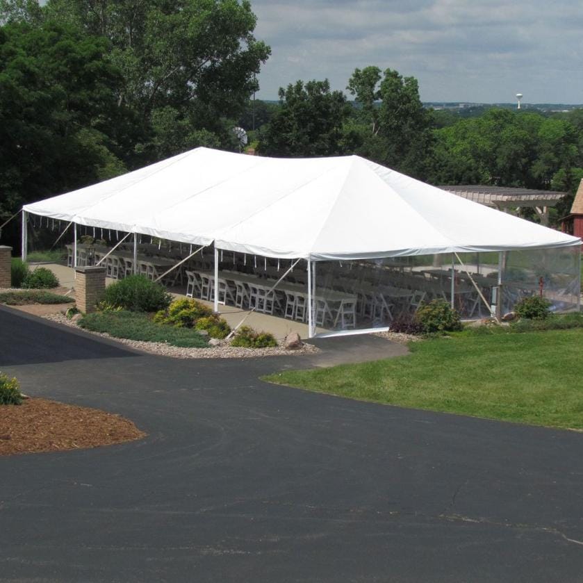 Chivari 30x60 Frame Tent with Ballasting System – Heavy-Duty Commercial Event Tent AMT-BDL-FRT-30x60-WHT-TBS-7F