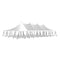 Chivari 40x100 Pole Tent with Stakes – Heavy-Duty Commercial Event Tent AMT-BDL-PLT-40x100-WHT-ALU-STK-7F