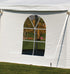 Chivari 7' x 20'  Window Sidewall Tent Panel with Side Release AMT-MFG-SDW-SRL-MTL-WDW-WHT-7F-20F-NZP