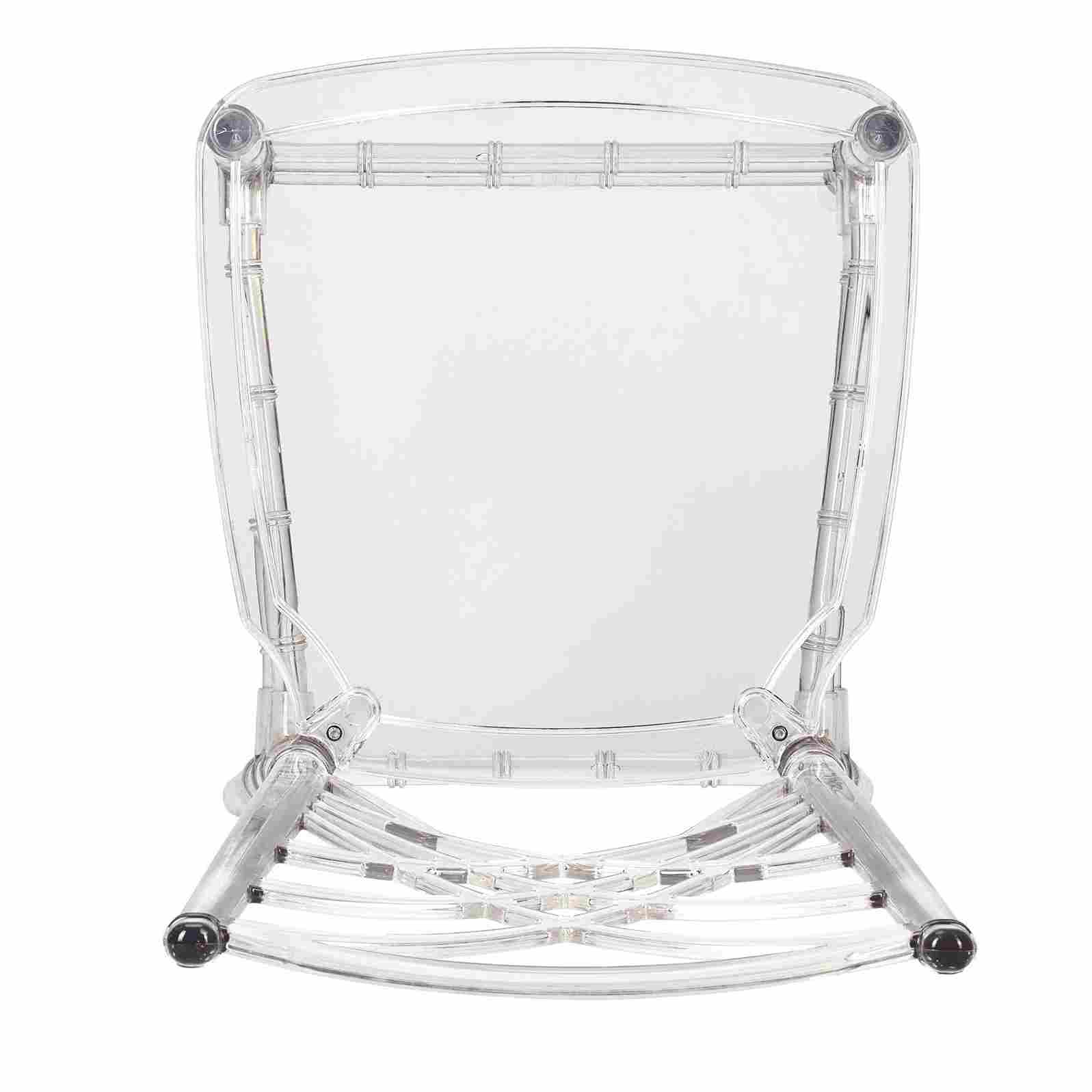 Chivari Clear Resin ProClear™ Art Deco Chair CCMRC-ZG-T