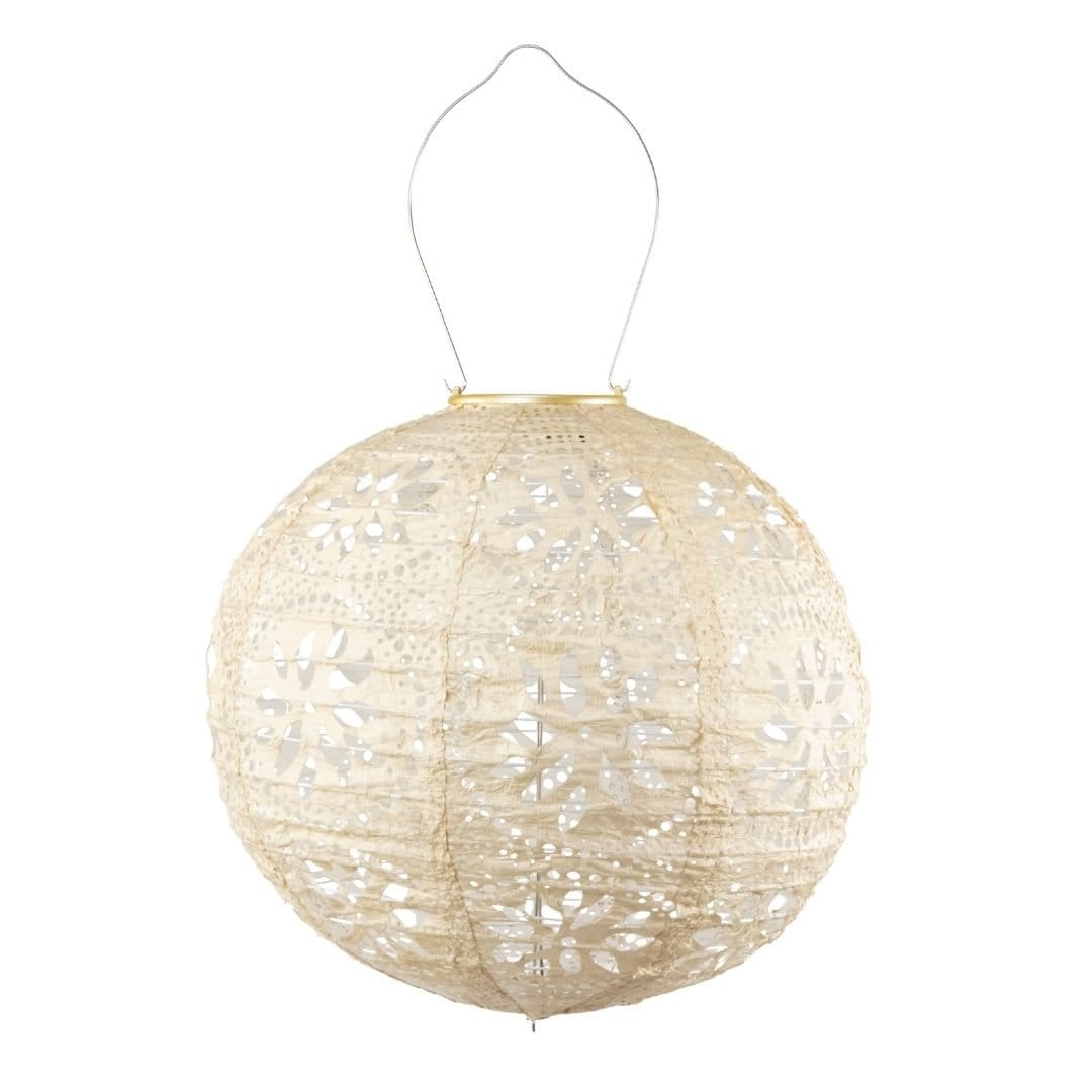 Allsop Pearl Wave Allsop 8" Handblown Glass Bulb Solar Lantern ASP-31600