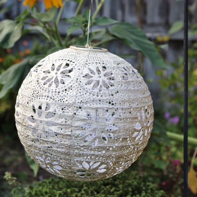 Allsop Pearl Wave Allsop 8" Handblown Glass Bulb Solar Lantern ASP-31600