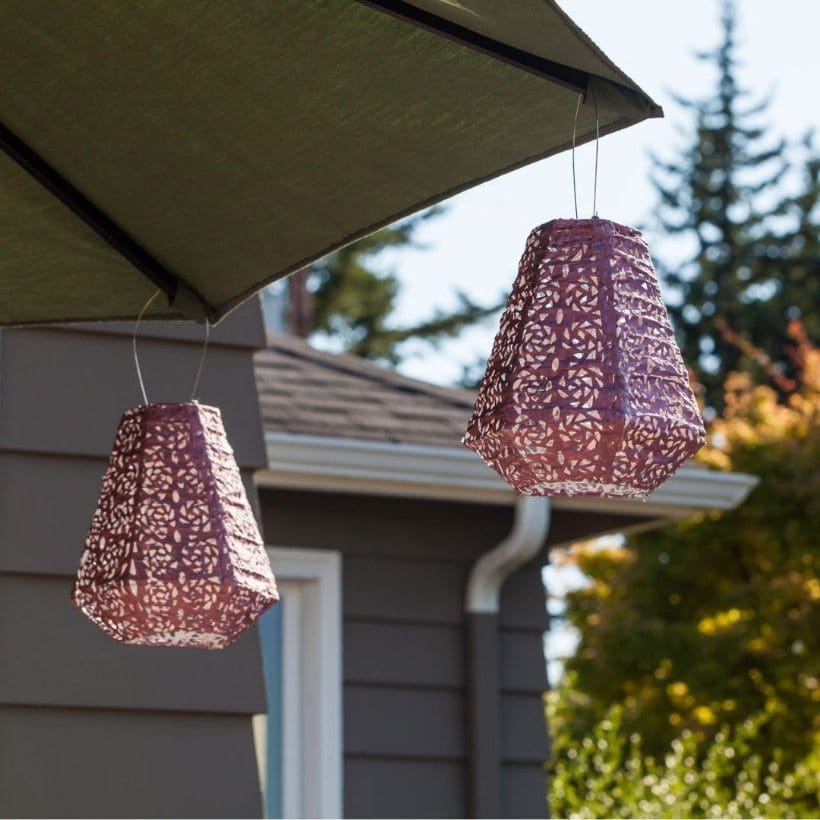 Allsop Metallic Orchid Allsop Prism 10" x 11" Solar Lantern ASP-31839