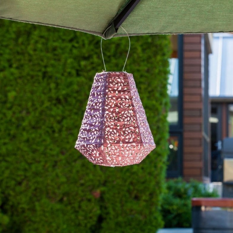 Allsop Metallic Orchid Allsop Prism 10" x 11" Solar Lantern ASP-31839