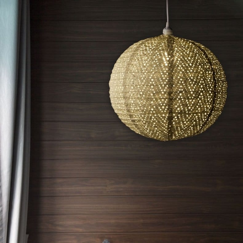 Allsop Pearl Allsop Chevron 18" Globe Soji Stella Nova Pendant Lamp ASP-32021