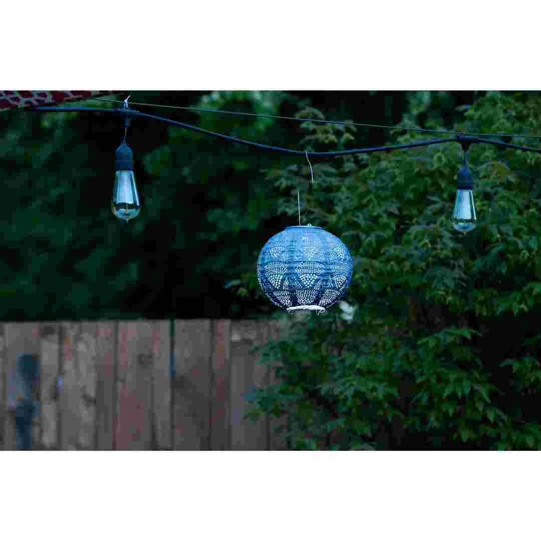 Allsop Metallic Blue Allsop 8" Globe Solar Lantern ASP-32026