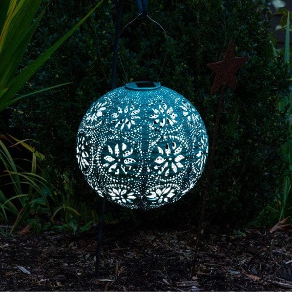 Allsop Mineral Green Allsop Boho 12" Globe Soji Stella Solar Lantern ASP-32302