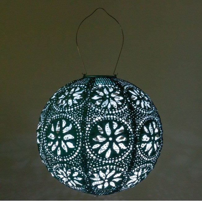 Allsop Mineral Green Allsop Boho 12" Globe Soji Stella Solar Lantern ASP-32302
