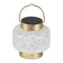 Allsop White Square Allsop Boaters Lantern Hand Blown Glass Solar Lantern ASP-32407