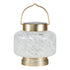 Allsop White Square Allsop Boaters Lantern Hand Blown Glass Solar Lantern ASP-32407