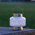 Allsop White Square Allsop Boaters Lantern Hand Blown Glass Solar Lantern ASP-32407