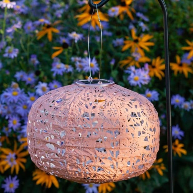 Allsop Clay Allsop Square Sunflower 11" x 7.25" Solar Lantern ASP-32532
