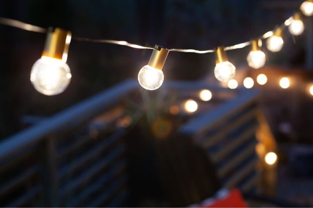 Allsop Gold Stylish Allsop G40 Outdoor Bistro String LED Lights ASP-32541