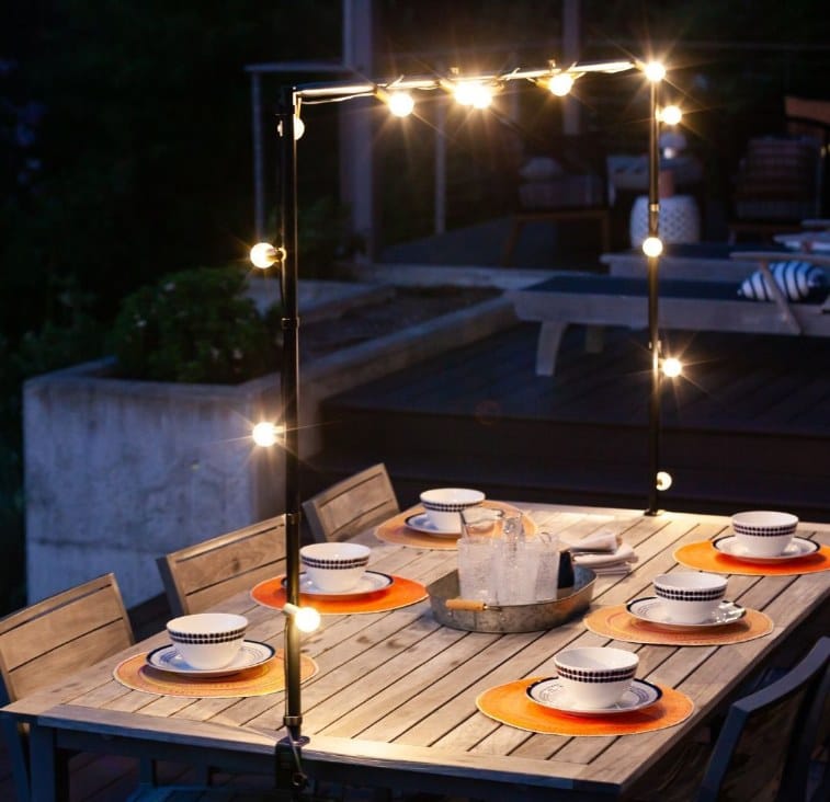 Allsop Gold Stylish Allsop G40 Outdoor Bistro String LED Lights ASP-32541