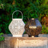 Allsop Cannoli Cream Allsop Daisy Lantern Punched Metal Solar Light ASP-32617