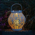 Allsop Cannoli Cream Allsop Daisy Lantern Punched Metal Solar Light ASP-32617