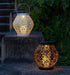 Allsop Black Allsop Daisy Lantern Punched Metal Solar Light ASP-32618