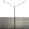 Allsop Allsop Universal Pole Stand with Mounting Plate and Brackets Versatile Lantern Support System ASP-32620