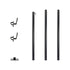 Allsop Allsop Universal Pole Stand with Mounting Plate and Brackets Versatile Lantern Support System ASP-32620