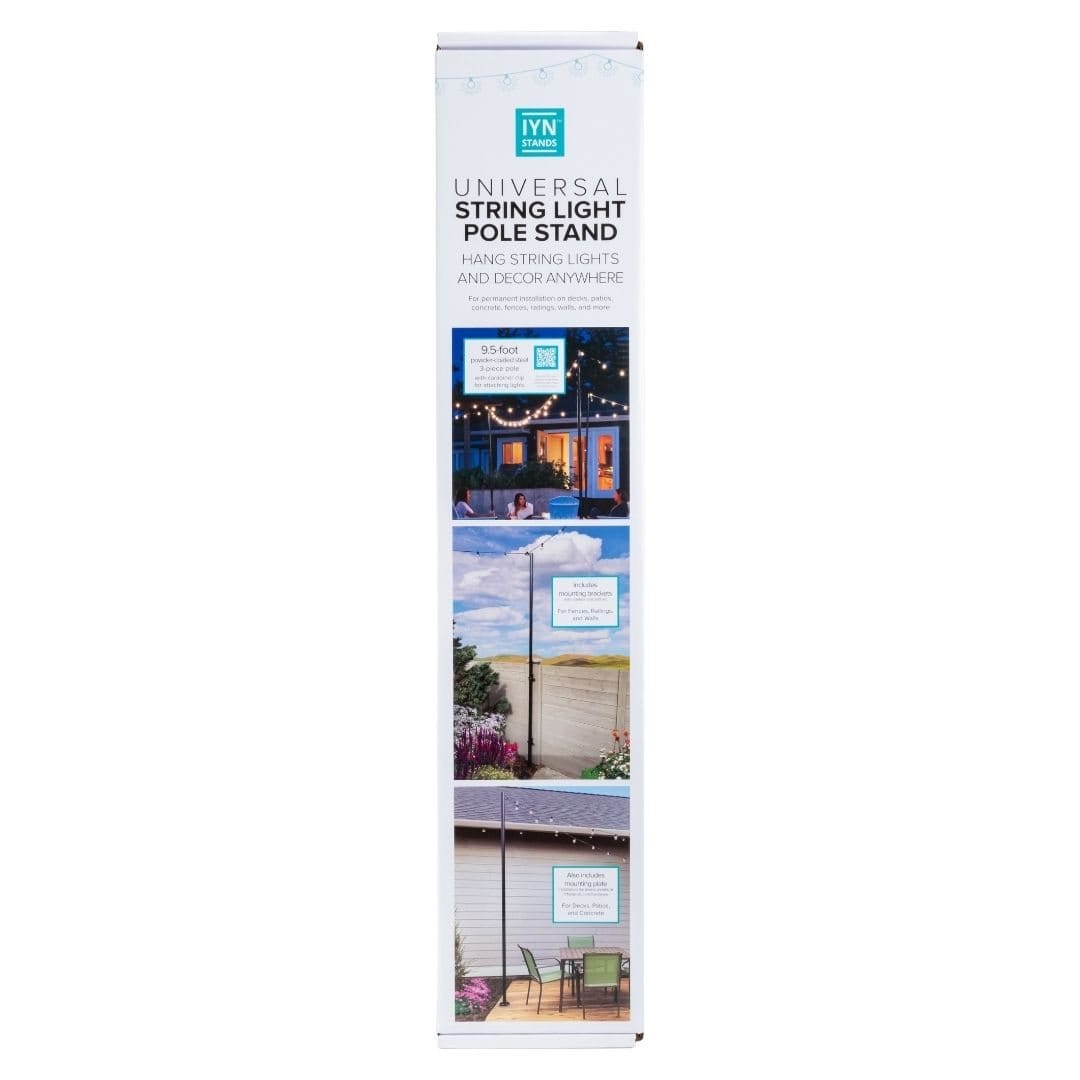 Allsop Allsop Universal Pole Stand with Mounting Plate and Brackets Versatile Lantern Support System ASP-32620