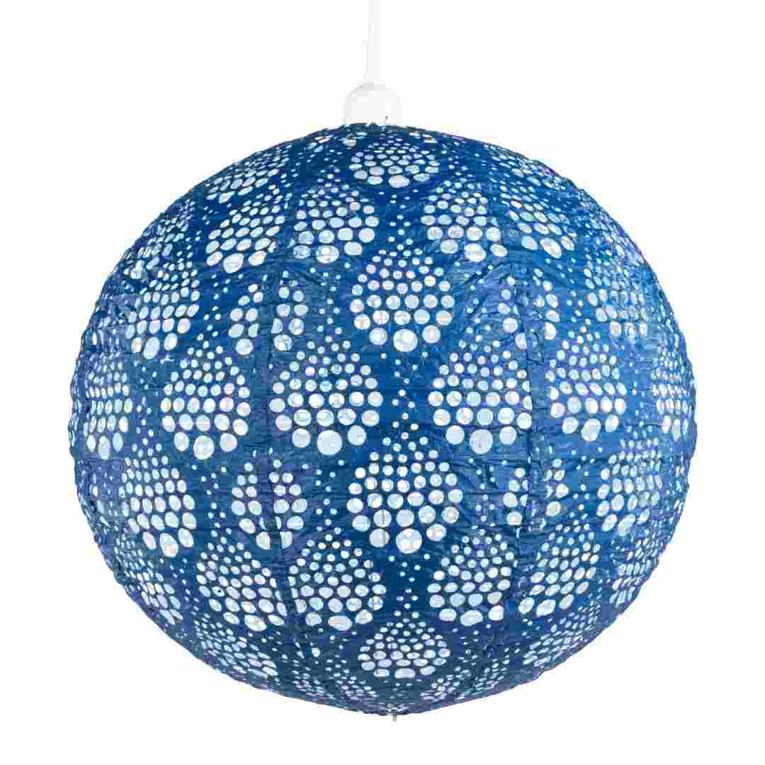 Allsop Marine Blue Allsop Dewdrop 18" Globe Soji Stella Nova Pendant Lamp ASP-32631