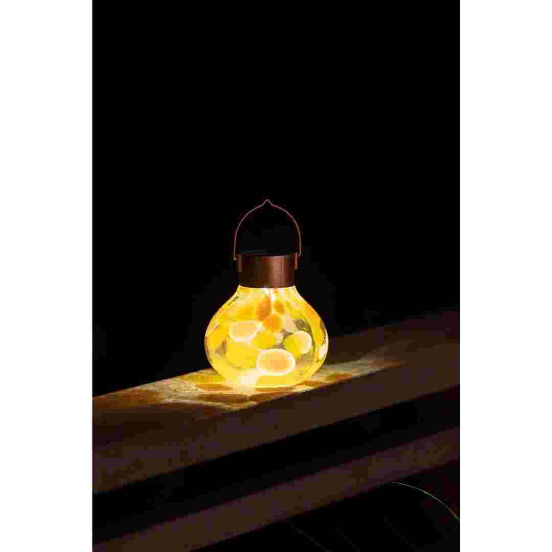 Allsop Mai Tai Allsop Tea Lantern Hand Blown Glass Solar Lantern ASP-32805