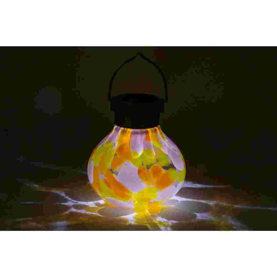 Allsop Mai Tai Allsop Tea Lantern Hand Blown Glass Solar Lantern ASP-32805