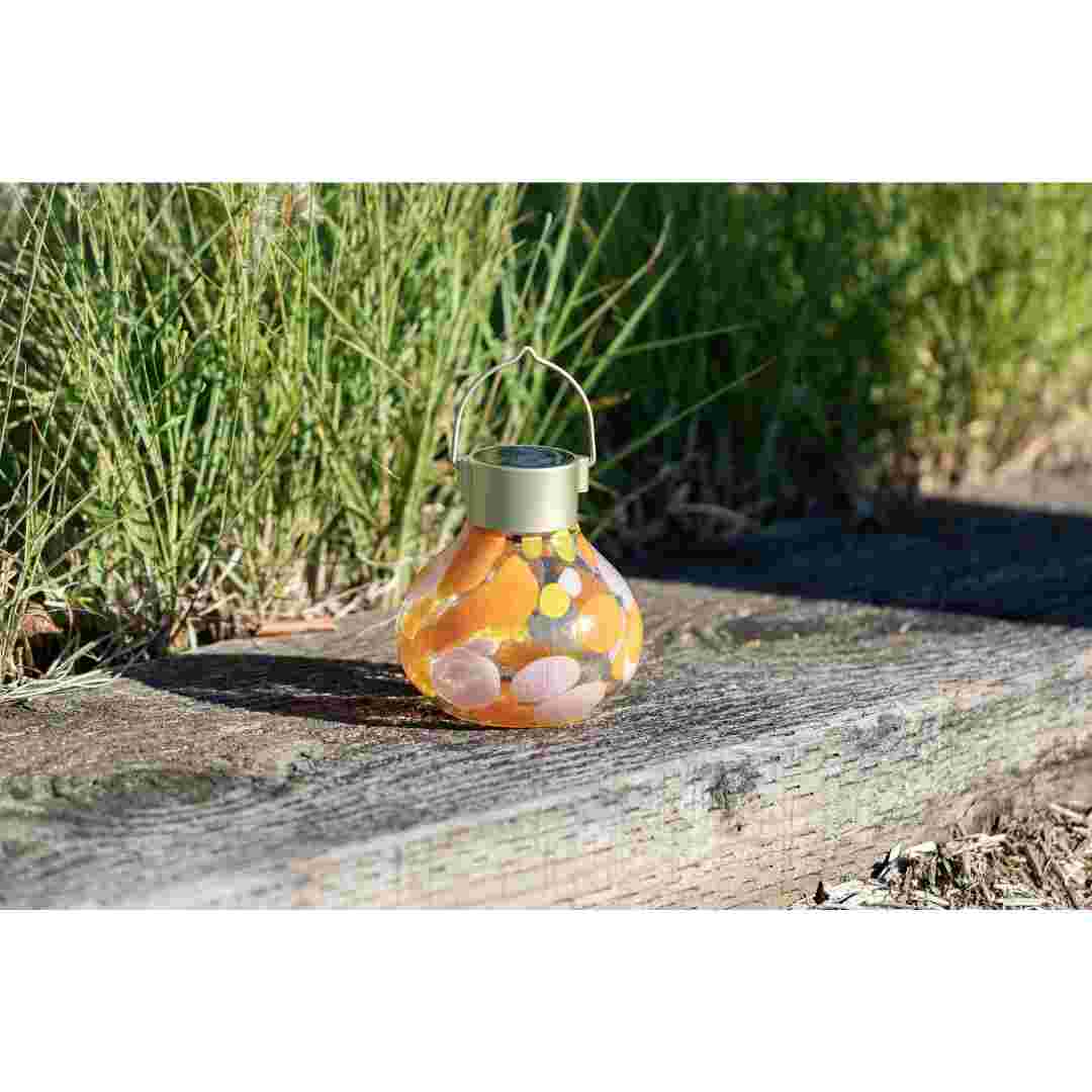 Allsop Mai Tai Allsop Tea Lantern Hand Blown Glass Solar Lantern ASP-32805