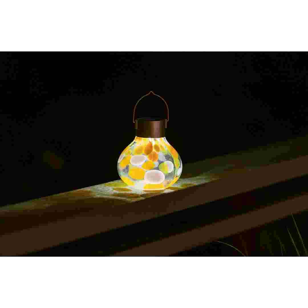 Allsop Mai Tai Allsop Tea Lantern Hand Blown Glass Solar Lantern ASP-32805