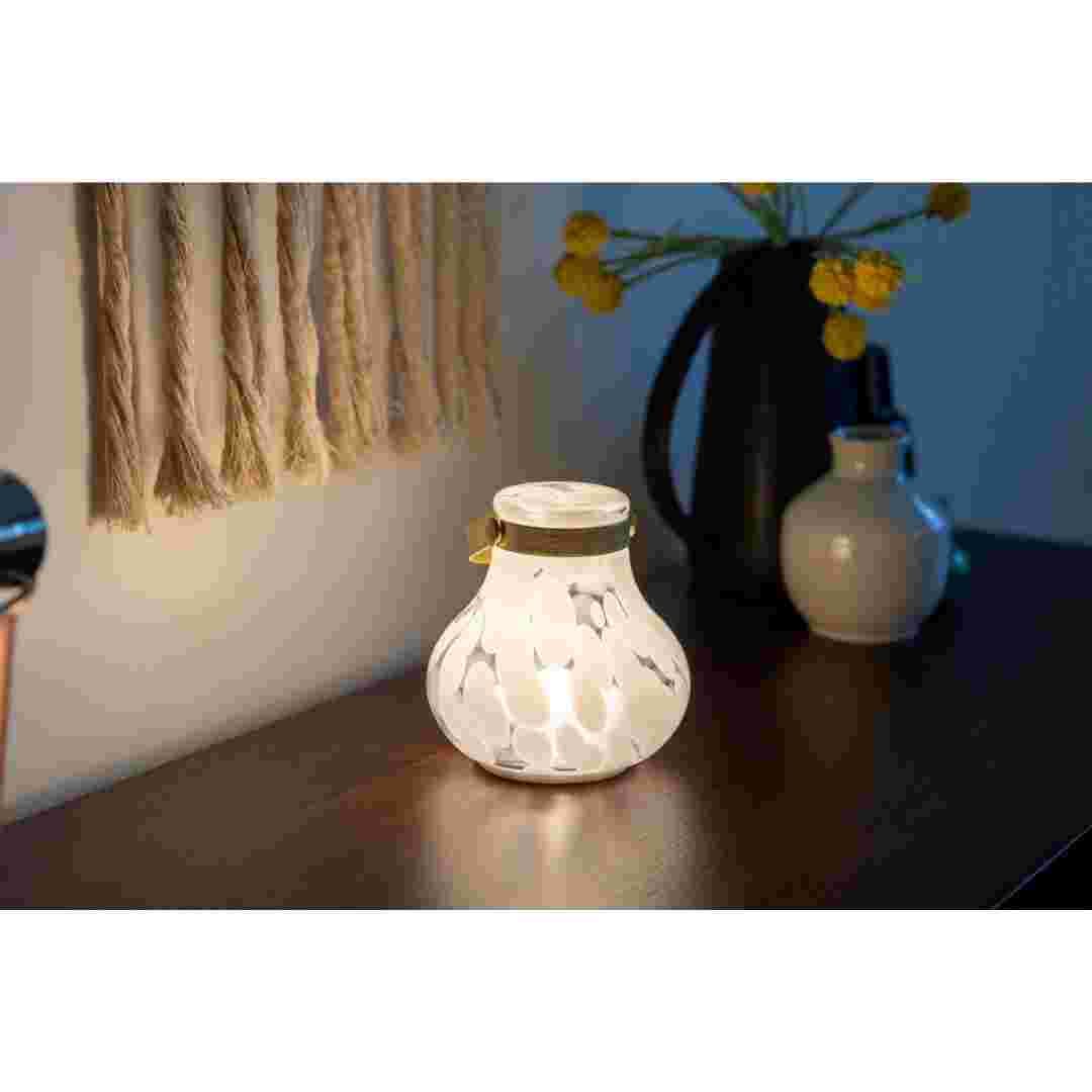 Allsop White Allsop Moondrop Tea Lantern Portable Lighting (Non-Solar Rechargeable) ASP-32821