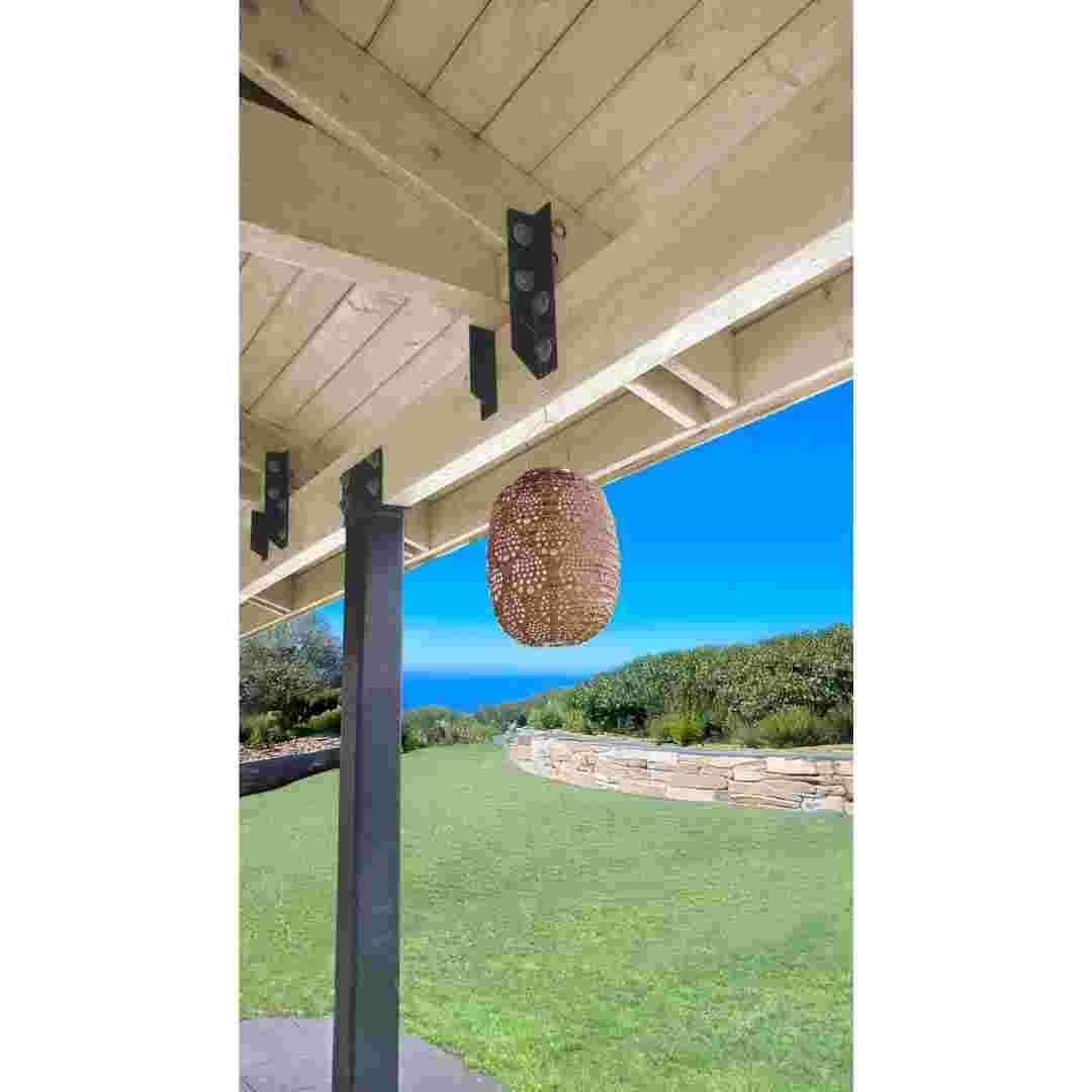 Allsop Copper Allsop Stella Luxe Dewdrop 9.6" x 13.4" Barrel Lantern (Non-Solar) ASP-32825