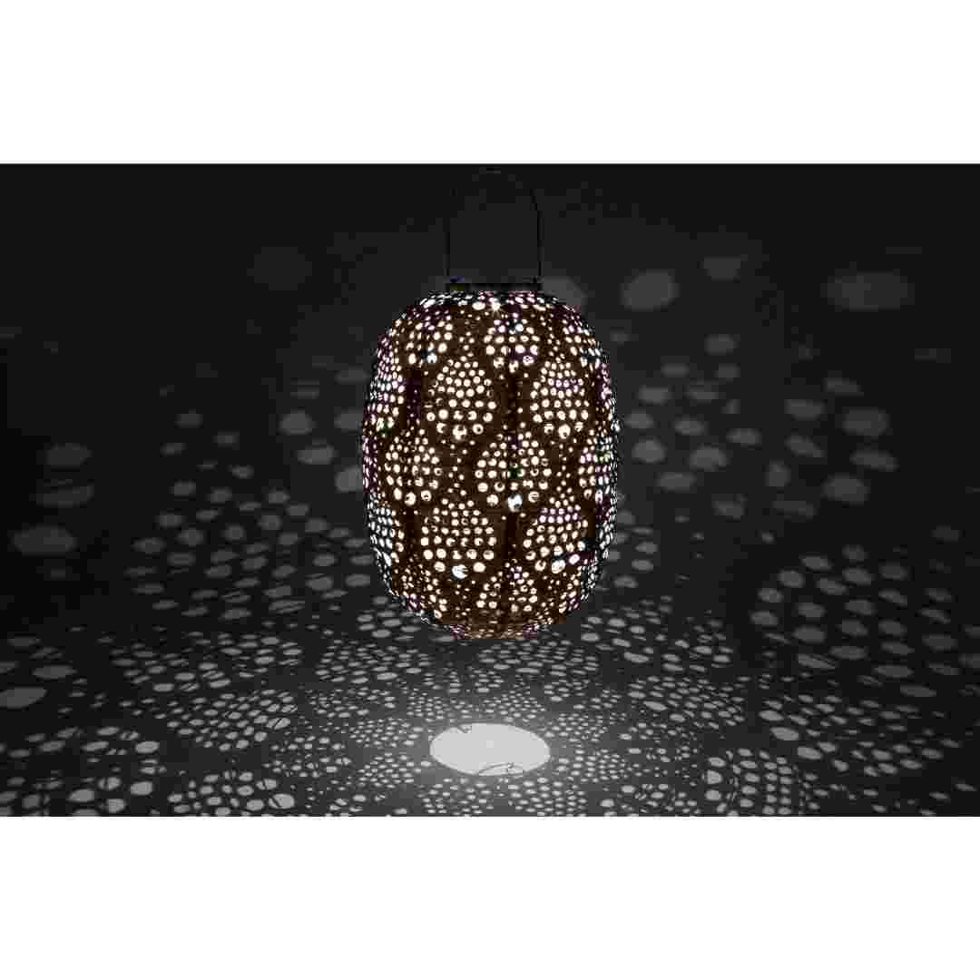 Allsop Copper Allsop Stella Luxe Dewdrop 9.6" x 13.4" Barrel Lantern (Non-Solar) ASP-32825