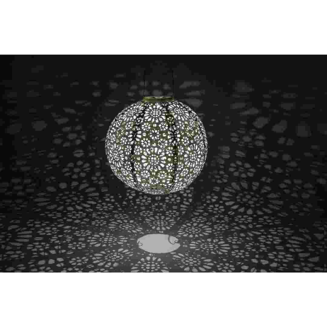 Allsop Porcelain Allsop Stella Luxe Chantilly Lace 12" Globe Lantern (Non-Solar) ASP-32826