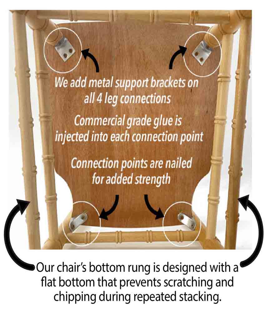 Chivari Black ToughWood™ Chiavari Chair CCWB-ZG-T