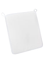 White 1.5" Thick Bamboo Folding Chair Cushion