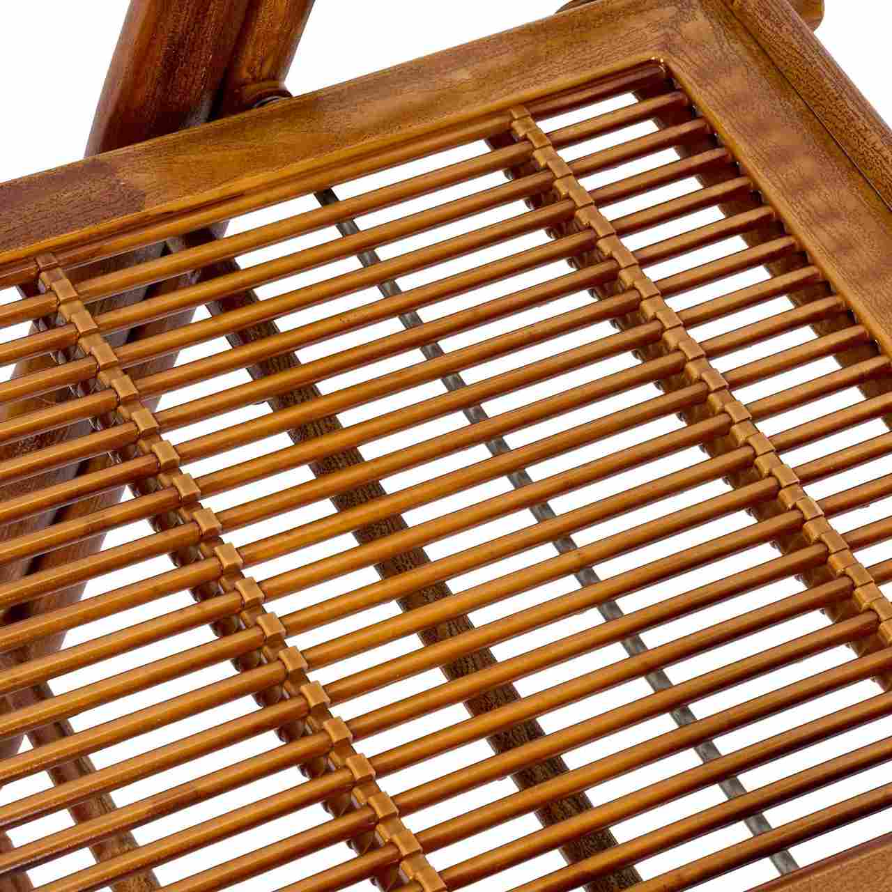 Chivari Synthetic Bamboo Folding Chair with Steel Skeleton™ Frame and Carry Bag CFBAM2-ST-AX