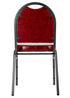 Chivari Burgundy Vinyl Silver Steel Frame Dome Back Banquet Chair CQDVBU-ZF-T