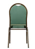 Chivari Green Patterned Fabric Gold Vein Steel Frame Dome Back Banquet Chair CQDFGR-ZF-T