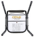 Chivari Black with Gold Dot Fabric Gold Vein Steel Frame Crown Back Banquet Chair CQCFBD-ZF-T