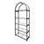 Chivari Black 84" Metal Back Bar 4 Tier with glass shelves BAR-BACK-MABLK-KT-AX