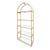 Chivari Gold 84" Metal Back Bar 4 Tier with glass shelves BAR-BACK-MAGLD-KT-AX