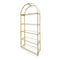 Chivari Gold 84" Metal Back Bar 4 Tier with glass shelves BAR-BACK-MAGLD-KT-AX